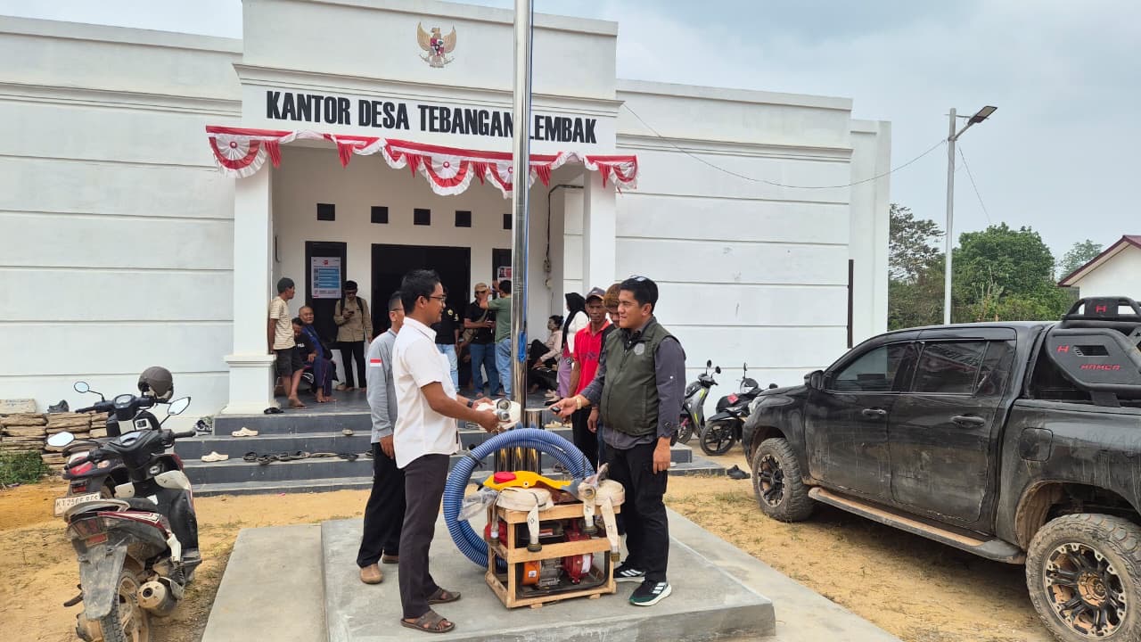 Bantuan Sarpras Karhutla Tiba di Tebangan Lembak, 15 Personel MPA Langsung Dilatih…